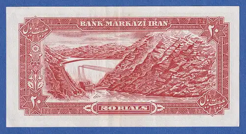 Iran 1974 Banknote 20 Rials bankfrisch, unzirkuliert.