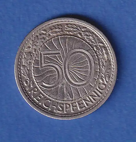 Deutsches Reich Kursmünze 50 Reichspfennig 1928 A