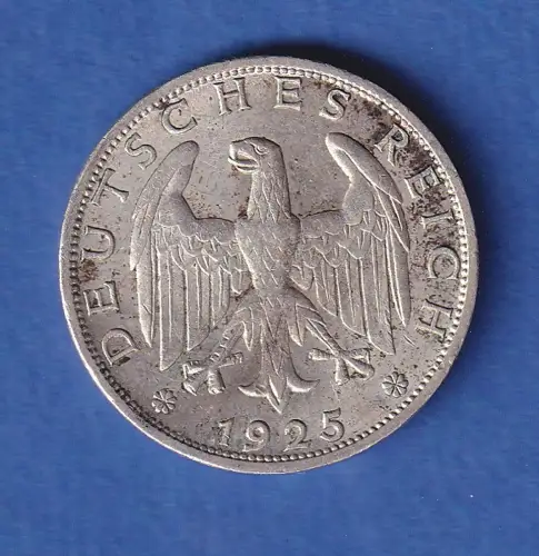 Deutsches Reich Kursmünze 1 Reichsmark 1925 A