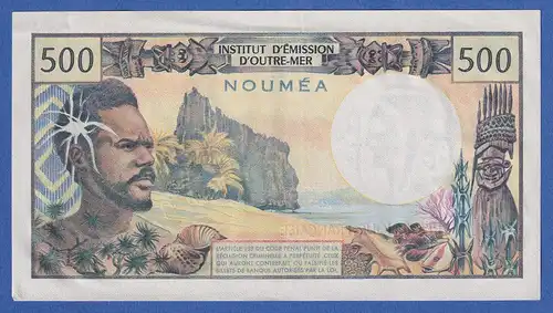 Frankreich Übersee Nouméa 1969 Banknote 500 Franc, unzirkuliert.