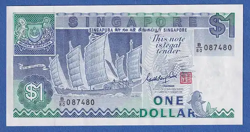 Singapur 1987 Banknote 1 Dollar bankfrisch, unzirkuliert.