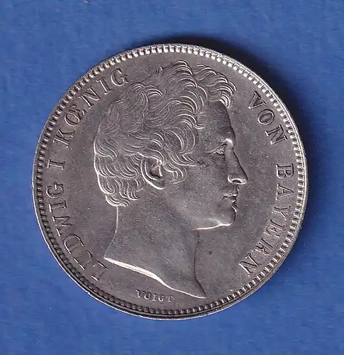 Bayern Silbermünze 1/2 Gulden König Ludwig I. 1838 vz