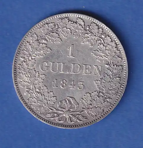 Bayern Silbermünze 1 Gulden König Ludwig I. 1843