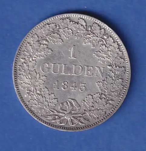 Bayern Silbermünze 1 Gulden König Ludwig I. 1843