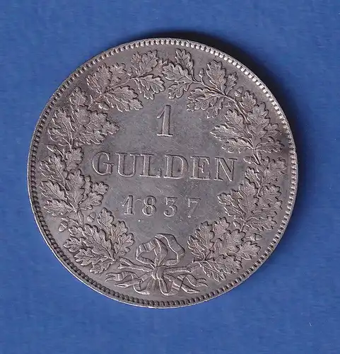 Hessen Silbermünze 1 Gulden Großherzog Ludwig II. 1837 vz