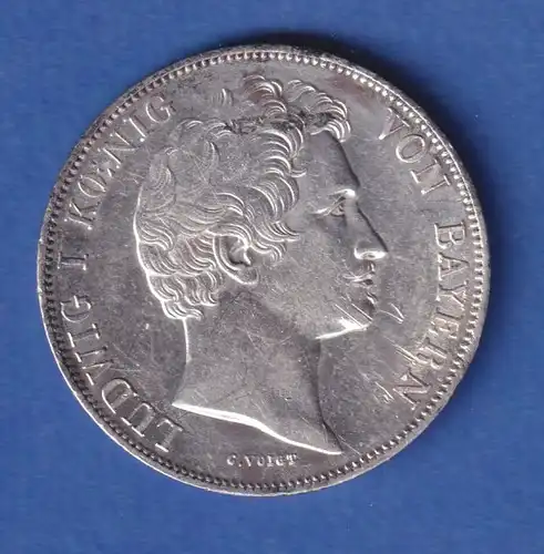 Bayern Silbermünze, 1 Gulden - König Ludwig I. 1841