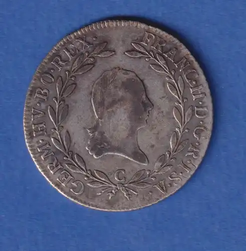 Österreich Habsburg Silbermünze, 20 Kreuzer Franz II. 1802 C