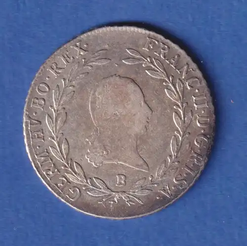 Österreich Habsburg Silbermünze 20 Kreuzer Franz II. 1803 B