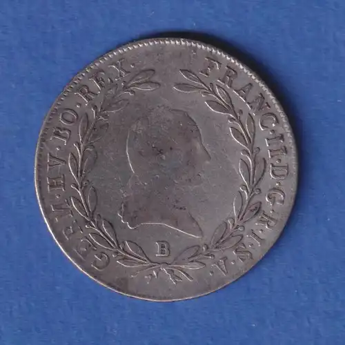 Österreich Habsburg Silbermünze 20 Kreuzer Franz II. 1804 B