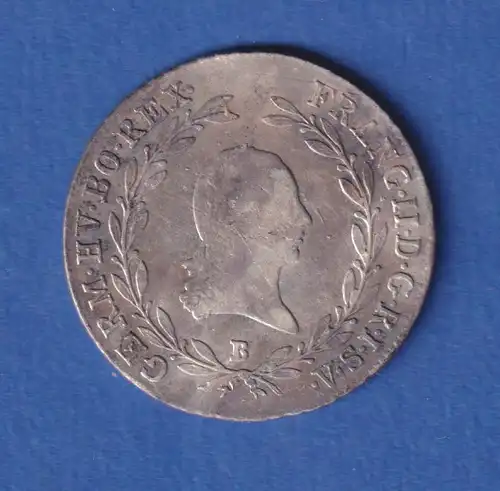 Österreich - Habsburg Silbermünze 20 Kreuzer Franz II. 1804 B