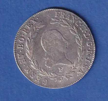 Österreich - Habsburg Silbermünze 20 Kreuzer Franz II. 1804 F