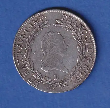 Österreich Habsburg Silbermünze 20 Kreuzer Franz II. 1805 B