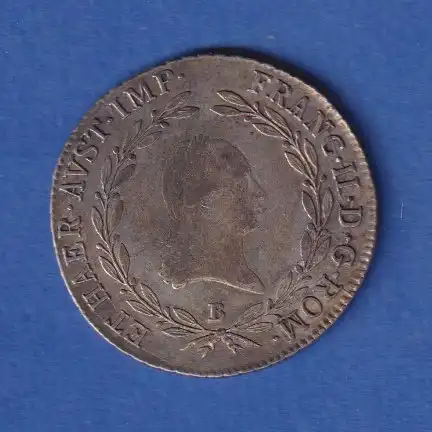 Österreich - Habsburg Silbermünze, 20 Kreuzer, Franz II. 1805 B