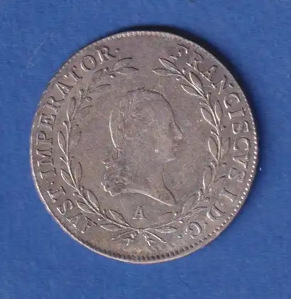 Österreich - Habsburg Silbermünze 20 Kreuzer Franz II. 1810 A