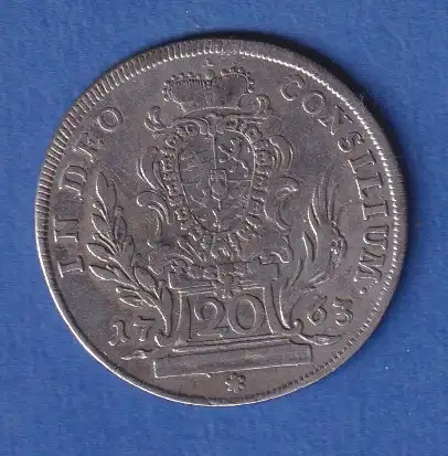 Bayern Silbermünze 20 Kreuzer Maximilian III. Joseph 1763