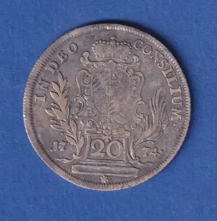 Bayern Silbermünze 20 Kreuzer Maximilian III. Joseph 1774