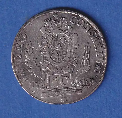 Bayern Silbermünze 20 Kreuzer Max Joseph 1769 A (Amberg)