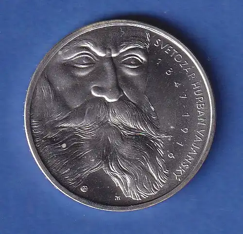 Slowakei 1997 Silbermünze 200 Kronen 150. Geburtstag von S. Hurban Vajanský stg