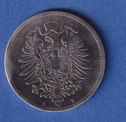 Deutsches Kaiserreich Silber-Kursmünze 1 Mark 1878 B ss
