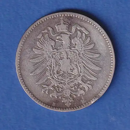 Deutsches Kaiserreich Silber-Kursmünze 1 Mark 1875 B ss