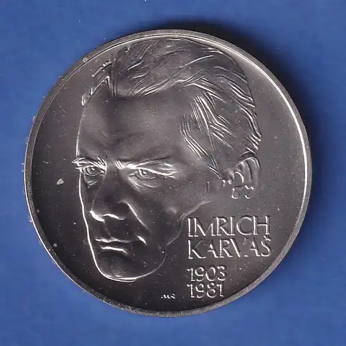 Slowakei 2003 Silbermünze 200 Kronen 100. Geburtstag von Imrich Karvas stg