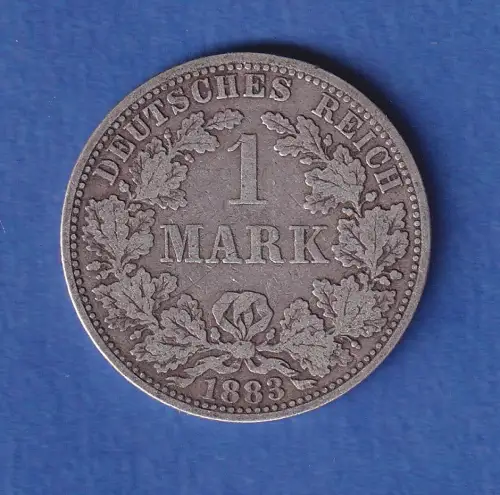 Deutsches Kaiserreich Silber-Kursmünze 1 Mark 1883 A ss