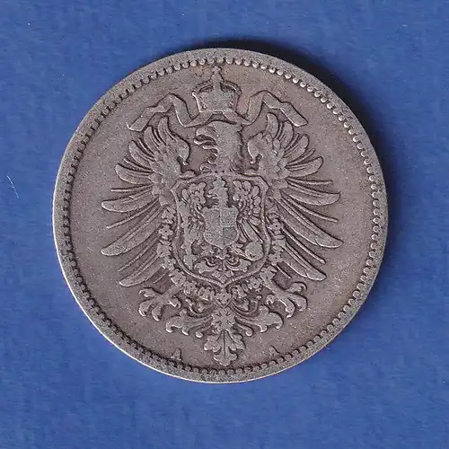 Deutsches Kaiserreich Silber-Kursmünze 1 Mark 1883 A ss