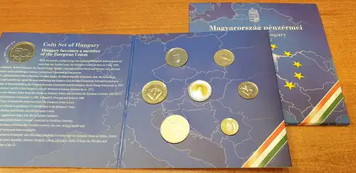 Ungarn 2004 Kursmünzensatz im offiziellen Folder