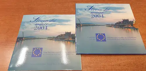 Slowakei EU-Beitritt  - Slovenske Mince Vstup Europskej unie Coin Set 2004