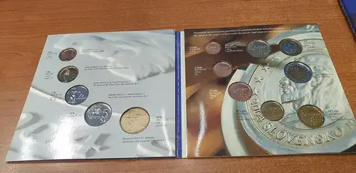 Slowakei EU-Beitritt  - Slovenske Mince a Euromedaily Coin Set 2004