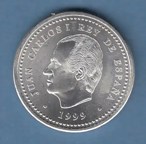 Spanien 1999 Gedenkmünze 2000 Pesetas Heiliger Jakobus XACOBEO