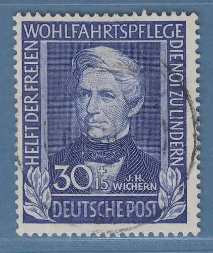 Bundesrepublik Wohlfahrt 1949 J.H. Wichern Mi.-Nr. 120 mit Voll-O gepr. Schlegel