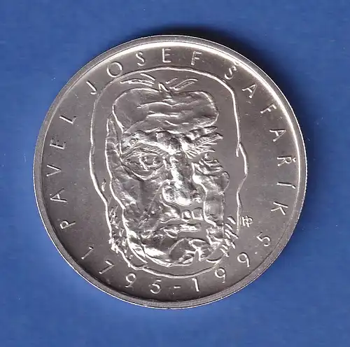 Tschechien 1998 Silbermünze 200 Kronen 200. Geburtstag von Pavel J. Šafárik stg