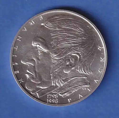 Tschechien 1998 Silbermünze 200 Kronen 100. Geburtstag von Vítězslav Nezval stg