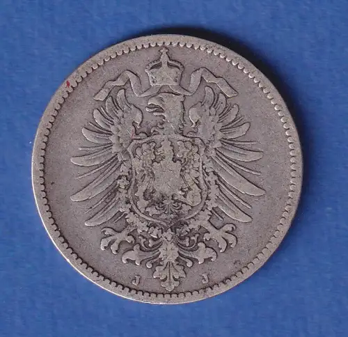 Deutsches Kaiserreich Silber-Kursmünze 1 Mark 1883 J