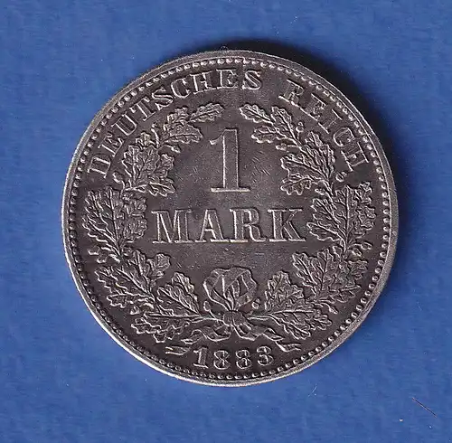 Deutsches Kaiserreich Silber-Kursmünze 1 Mark 1883 E  ERHALTUNG !