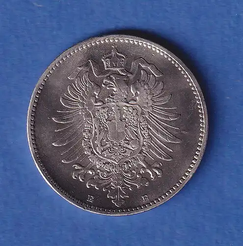 Deutsches Kaiserreich Silber-Kursmünze 1 Mark 1883 E  ERHALTUNG !