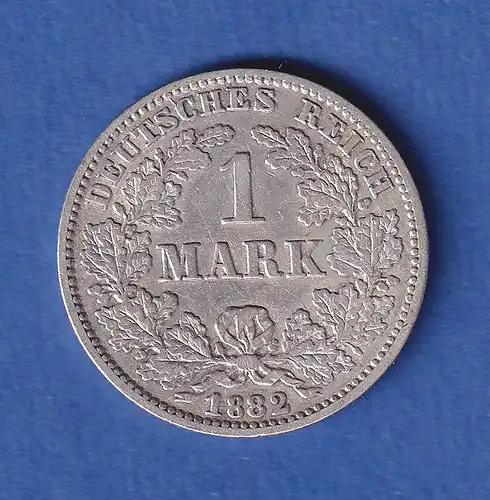 Deutsches Kaiserreich Silber-Kursmünze 1 Mark 1882 G  ERHALTUNG !
