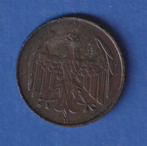 Deutsches Reich Kursmünze 4 Reichspfennig 1932 D