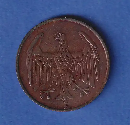 Deutsches Reich Kursmünze 4 Reichspfennig 1932 F