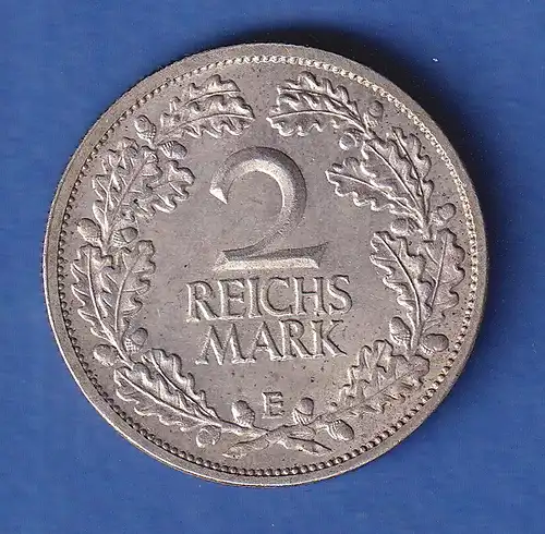 Deutsches Reich Silber-Kursmünze 2 Reichsmark 1926 E