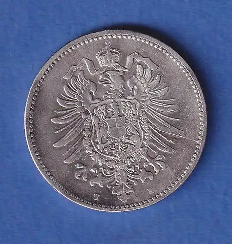 Deutsches Kaiserreich Silber-Kursmünze 1 Mark 1876 H