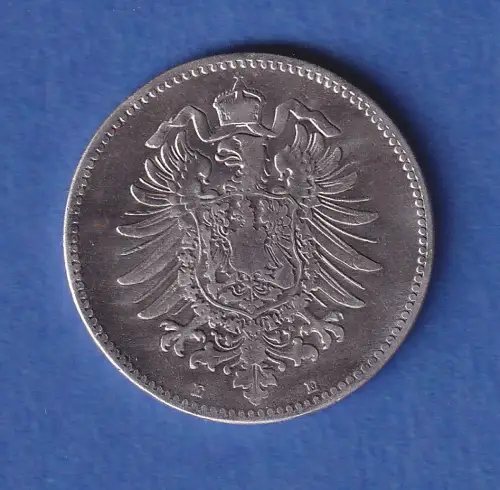 Deutsches Kaiserreich Silber-Kursmünze 1 Mark 1881 E