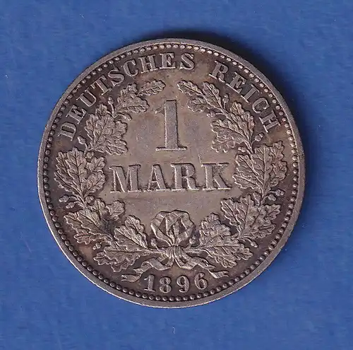 Deutsches Kaiserreich Silber-Kursmünze 1 Mark 1896 E