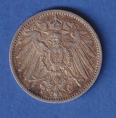 Deutsches Kaiserreich Silber-Kursmünze 1 Mark 1896 A