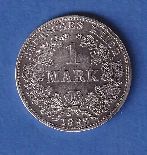 Deutsches Kaiserreich Silber-Kursmünze 1 Mark 1899 E