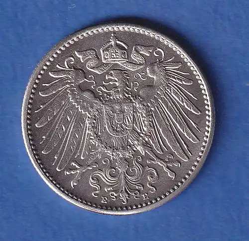 Deutsches Kaiserreich Silber-Kursmünze 1 Mark 1902 E stg