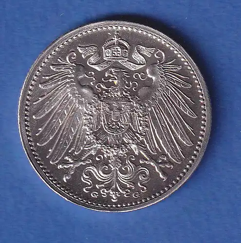 Deutsches Kaiserreich Silber-Kursmünze 1 Mark 1904 G stg