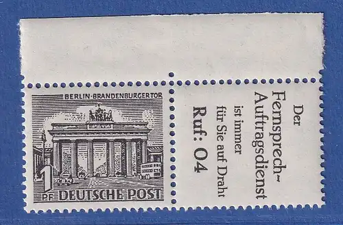 Berlin 1952 Bauten-Zusammendruck W33 postfrisch **