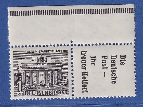 Berlin 1952 Bauten-Zusammendruck W37, postfrisch **